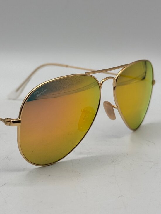Ray-Ban RB3025 Aviator Sunglasses 112/4T Gold/Pink Flash Lens main image 16